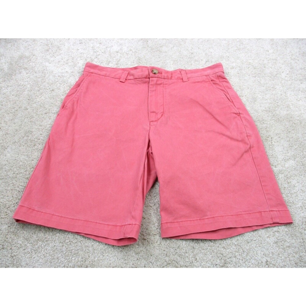 Vineyard Vines Shorts Mens 30 Pink Cotton Breaker Chino Khaki Preppy Golf 30x9 *